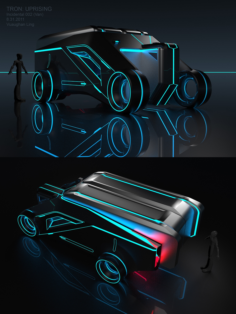 Illustration for article titled Tron: Uprising Vehicle Designs